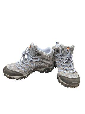 Merrell Continuum Vibram womens gray suede trail hiking boots sz 9 SKU 10-419